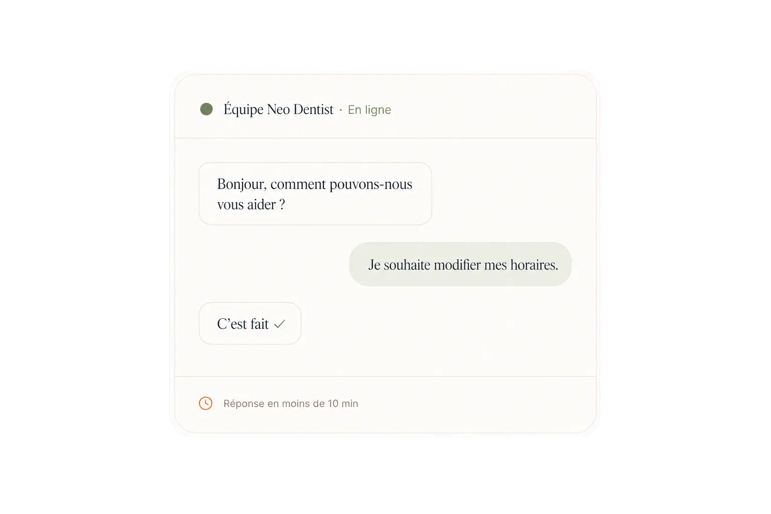 Conversation avec l’équipe d’accompagnement Neo Dentist